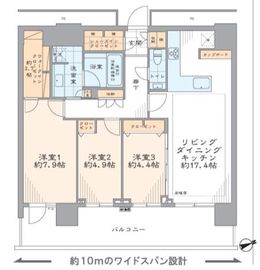 パークタワー品川ベイワード 25階 間取り図