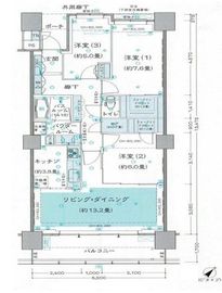 シティタワー品川 18階 間取り図