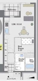 フォルム四谷外苑東 7階 間取り図