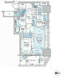 ブリリアタワー池袋West 15階 間取り図