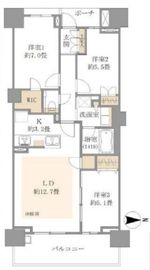 プラウドシティ加賀学園通り 5階 間取り図