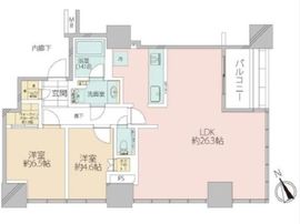 ローレルタワールネ浜松町 14階 間取り図