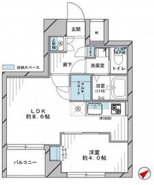 代官山BLESS鉢山 7階 間取り図