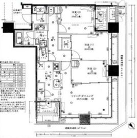 代官山BLESS鉢山 31階 間取り図
