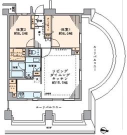 代官山BLESS鉢山 7階 間取り図