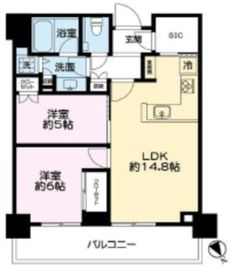 グローバルフロントタワー 23階 間取り図