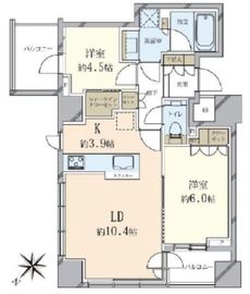 プラウドタワー高輪台 10階 間取り図