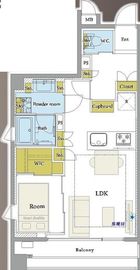 ラヴォーグ南青山 3階 間取り図