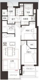 DIPS神楽坂 19階 間取り図