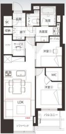 大崎ウエストシティタワーズ ウエスト 19階 間取り図