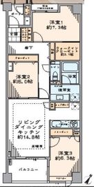 アルス代々木参宮橋コートアデリオン 4階 間取り図