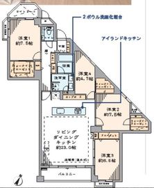 グローリオ駒沢大学 3階 間取り図