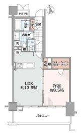 DIPS神楽坂 6階 間取り図