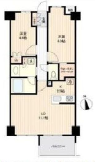 DIPS神楽坂 1階 間取り図
