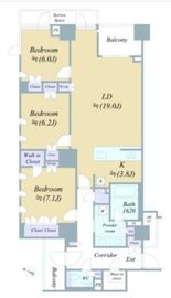 プラウド神楽坂ヒルトップ 地下1階 間取り図