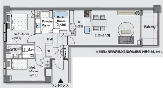 センチュリーフォレスト 2階 間取り図