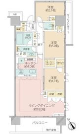 アトラス加賀 15階 間取り図