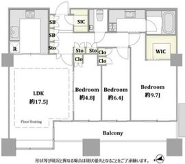 東京ツインパークス ライトウィング 40階 間取り図