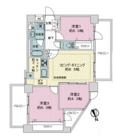 クレストフォルム南馬込 2階 間取り図