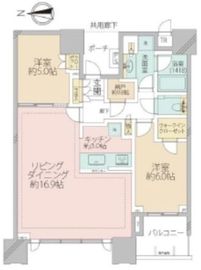 ドゥ・トゥール 36階 間取り図