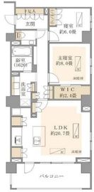 スパシエソリデ目黒 4階 間取り図