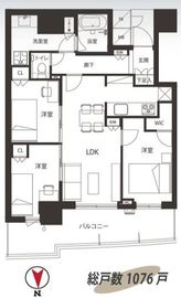 スパシエソリデ目黒 35階 間取り図