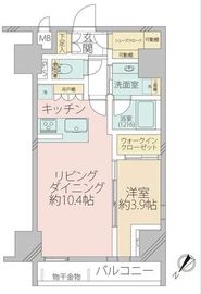 リヴシティ日本橋ネクステシア 9階 間取り図