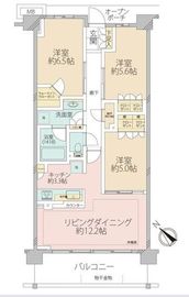 スパシエソリデ目黒 6階 間取り図
