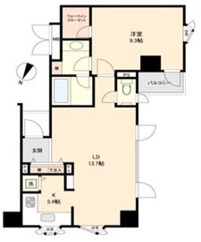 スパシエソリデ目黒 3階 間取り図
