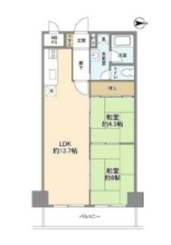 白金グランドハイツ 3階 間取り図