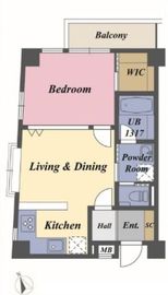 富ヶ谷パークガーデン 4階 間取り図