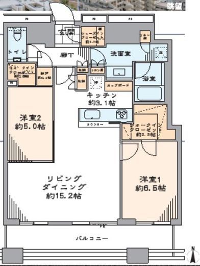 ガーデンクレスト 21階 間取り図