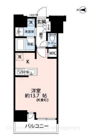 リビオレゾン上野 9階 間取り図