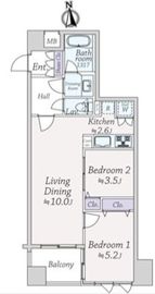 プレール・ドゥーク中目黒 3階 間取り図