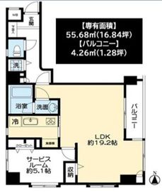 アスコットパーク秋葉原 5階 間取り図