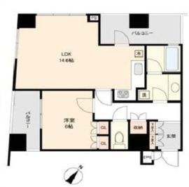 プレール・ドゥーク中目黒 8階 間取り図