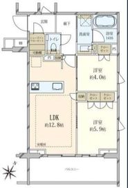 アトラス青山レジデンシャル 4階 間取り図