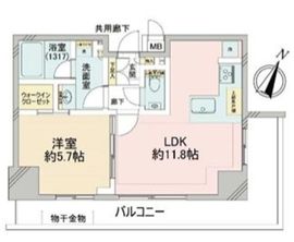 ルジェンテ目黒 3階 間取り図