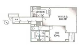 シーフォートタワー 15階 間取り図