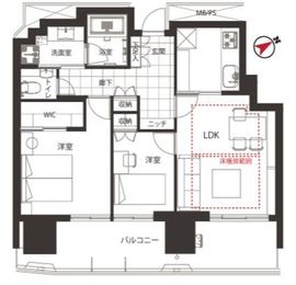 パークコート赤坂檜町ザ・タワー 19階 間取り図