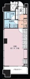 ストーリア品川 4階 間取り図