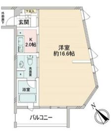 ストーリア品川 8階 間取り図