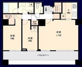 ストーリア品川 33階 間取り図