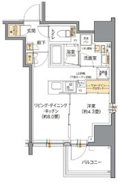 ストーリア品川 7階 間取り図