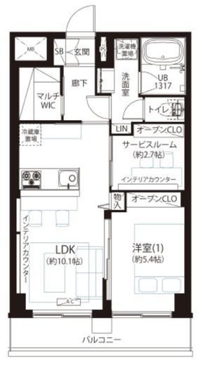 白金グランドハイツ 6階 間取り図