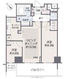 常盤松ハウス 1階 間取り図