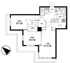 晴海ビュータワー（晴海アイランドトリトンスクエアビュータワー） 8階 間取り図