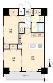 コンシェリア三田 8階 間取り図