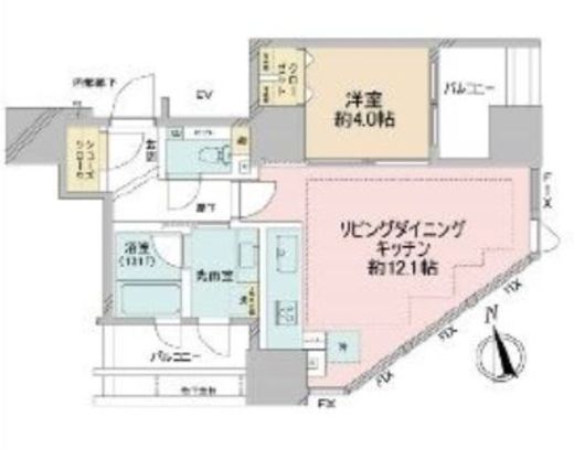 ブランズ四番町 2階 間取り図