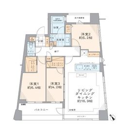 フリージアテラス 4階 間取り図